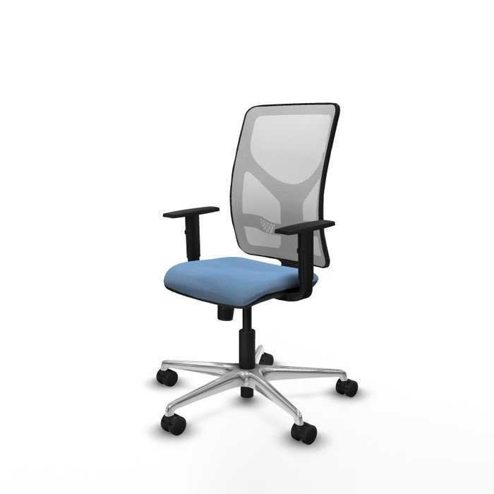 PIQUERAS Y CRESPO Silla de oficina Motilla con mecanismo Sincro, Azul cielo y Blanco PIQUERAS Y CRESPO Silla de oficina Motilla con mecanismo Sincro, Azul cielo y Blanco