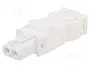 STEGO Conector hembra 025 blanco