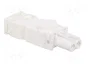 STEGO Conector hembra 025 blanco