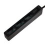 LogiLink Regleta de enchufes con 3 tomas de tipo euro, negro