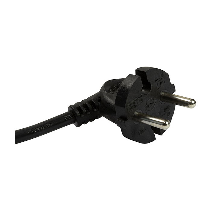 LogiLink Regleta con 3 tomas de corriente tipo Euro, negro