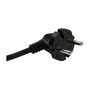 LogiLink Regleta con 3 tomas de corriente tipo Euro, negro