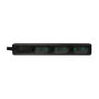 LogiLink Regleta con 3 tomas de corriente tipo Euro, negro