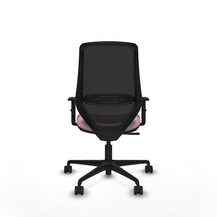 PIQUERAS Y CRESPO Silla de oficina Mardos con mecanismo Sincro, Rosa y Negro