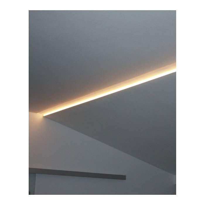 Synergy21 Perfil LED S21-LED-PR00450 para Techo, Metálico, Zinc, 2000 mm