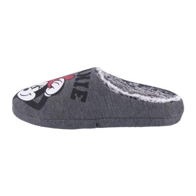 Zapatillas De Casa Abierta Minnie Gris 40-41