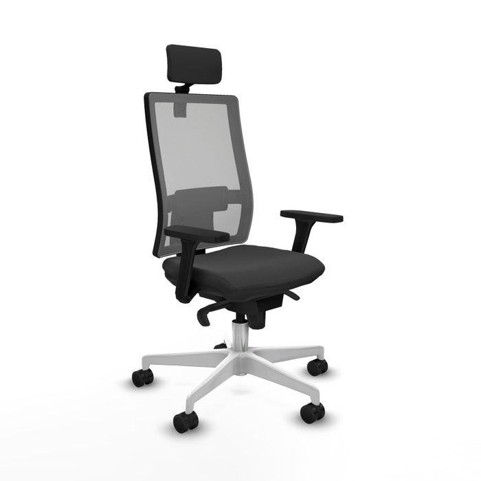 PIQUERAS Y CRESPO Silla de oficina Horna con mecanismo Sincro, Gris oscuro y Gris PIQUERAS Y CRESPO Silla de oficina Horna con mecanismo Sincro, Gris oscuro y Gris
