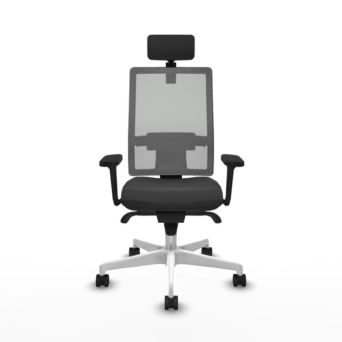 PIQUERAS Y CRESPO Silla de oficina Horna con mecanismo Sincro, Gris oscuro y Gris PIQUERAS Y CRESPO Silla de oficina Horna con mecanismo Sincro, Gris oscuro y Gris