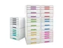 Leitz Wow Desk Cube Fichero de 5 cajones azul/blanco