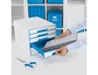 Leitz Wow Desk Cube Fichero de 5 cajones azul/blanco