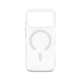 DeLOCK Funda protectora para iPhone 17 Pro compatible con MagSafe, transparente-blanco
