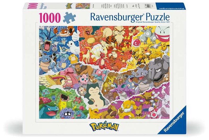 Ravensburger Puzzle 1000 Piezas Pokémon - Juego de Mesa para Mayores de 10 Años