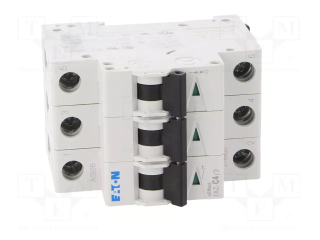 EATON ELECTRIC FAZ-C4/3 Interruptor magnetotérmico 3 polos 4A 15kA