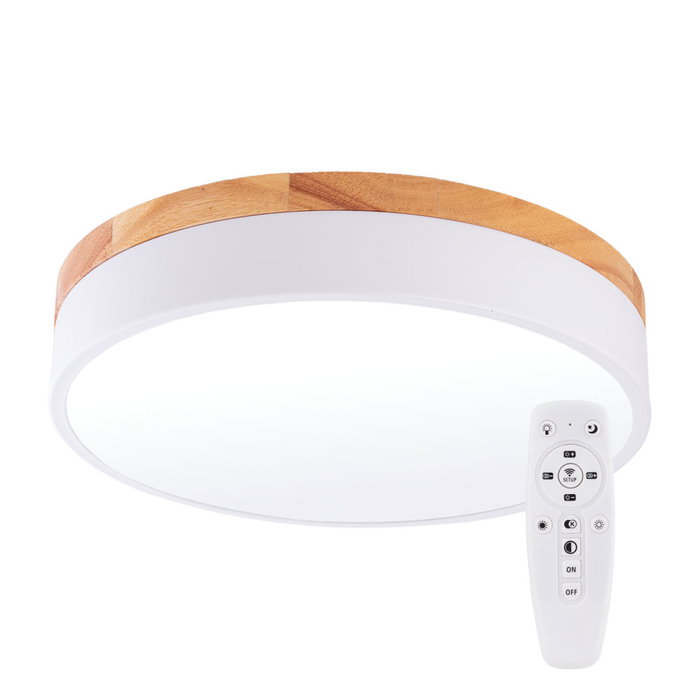 Plafón LED Circular 24W 2493Lm con Mando a Distancia (CCT Seleccionable)