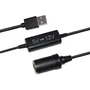 Htc Equipement HTC3513764305108 Convertidor de mechero USB 5V a 12V 12W con cable 120cm