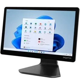 Approx Ordenador TPV APPTPV05G8-256 Negro 15.6" Táctil Capacitivo FHD Celeron J4125 2.0GHz 8GB DDR4 SSD 256GB WiFi BT Windows