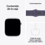 Apple Watch Series 11 46mm GPS + Cellular Aluminio Plata con Correa Deportiva Niebla Púrpura M/L