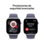 Apple Watch Series 11 46mm GPS + Cellular Aluminio Plata con Correa Deportiva Niebla Púrpura M/L