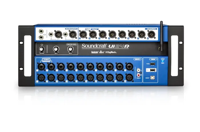 Soundcraft Ui24R Mezclador Digital Multipista con Grabación y Control Inalámbrico Montable en Rack