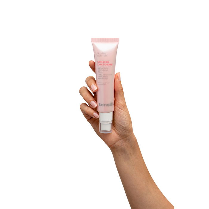 Sensilis SKIN GLOW [JUICY CREAM] Crema Facial Hidratante Efecto Flash con Vitamina F y Niacinamida 50 ml