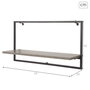 MAX HOME-ESTANTERIA PARED 1 BA