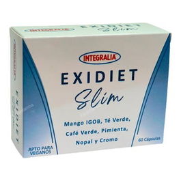 INTEGRALIA Exidiet Slim Suplemento Control de Peso y Metabolismo 60 Cápsulas Vegano