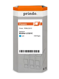 Prindo PRIBLC521C Classic Cartucho de tinta cian