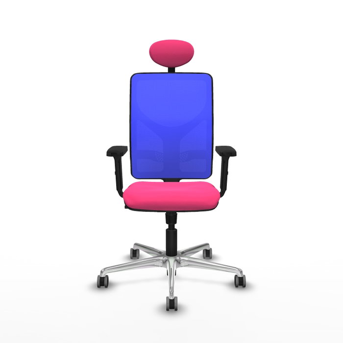 PIQUERAS Y CRESPO Silla de oficina Motilla Rosa y Azul