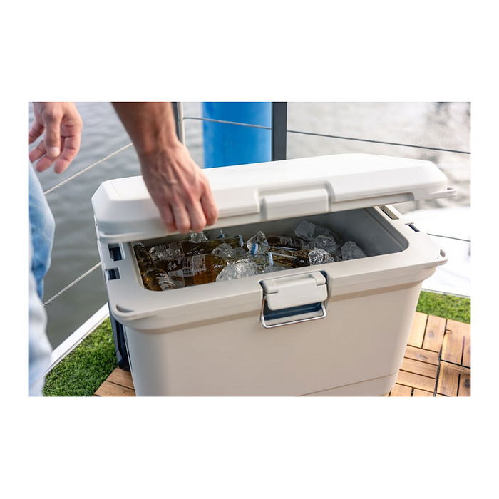 Coleman PRO 55QT Caja Térmica con Telescopio y Ruedas 52L Blanco