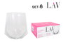 LAV Set de 6 Vasos Valeria 400cc