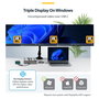 StarTech.com Docking Station USB-C para 3 Monitores 4K con PD 100W Gris