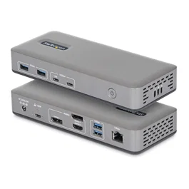 StarTech.com Docking Station USB-C para 3 Monitores 4K con PD 100W Gris