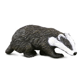 CollectA 88015 Figura Tejón Euroasiático - Escala Replica S - Animal Salvaje Pintado a Mano +3 Años