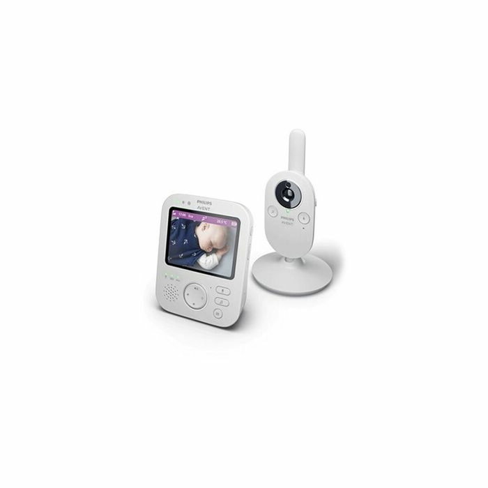 Philips Monitor de vídeo para bebés SCD892/26 con pantalla a color de 3,5 pulgadas