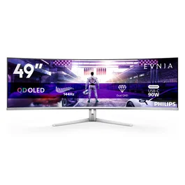 Philips Evnia 49M2C8900L/00 Monitor Gaming 48.9" SuperWide 5120x1440 Dual QHD QD-OLED 144Hz HDMI DisplayPort AMD FreeSync Premium Pro DisplayHDR True Black 400