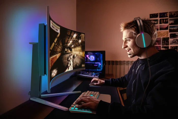 Philips 49M2C8900L/00 Monitor Gaming 48.8" QD-, QD-OLED, Resolución 5120x1440, 144Hz, HDMI Philips 49M2C8900L/00 Monitor Gaming 48.8" QD-, QD-OLED, Resolución 5120x1440, 144Hz, HDMI