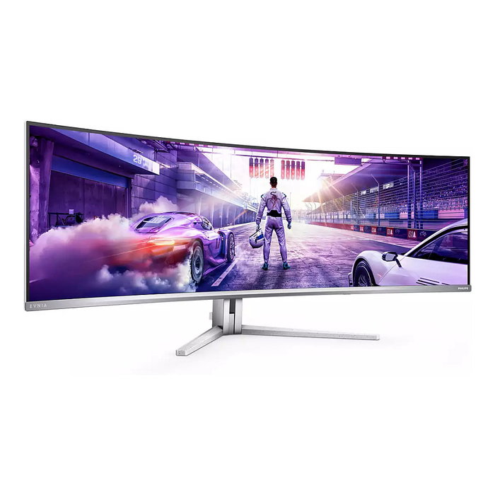 Philips Evnia 49M2C8900L Monitor Gaming QD-OLED 49 pulg 5120x1440 144Hz Blanco