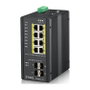 Zyxel RGS200-12P Switch Industrial Gestionado L2 con 8 Puertos PoE+ y 4 SFP