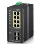 Zyxel RGS200-12P Switch Industrial Gestionado L2 con 8 Puertos PoE+ y 4 SFP