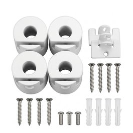 Synergy21 Kit de montaje de cilindro para panel LED V3 PRO, blanco