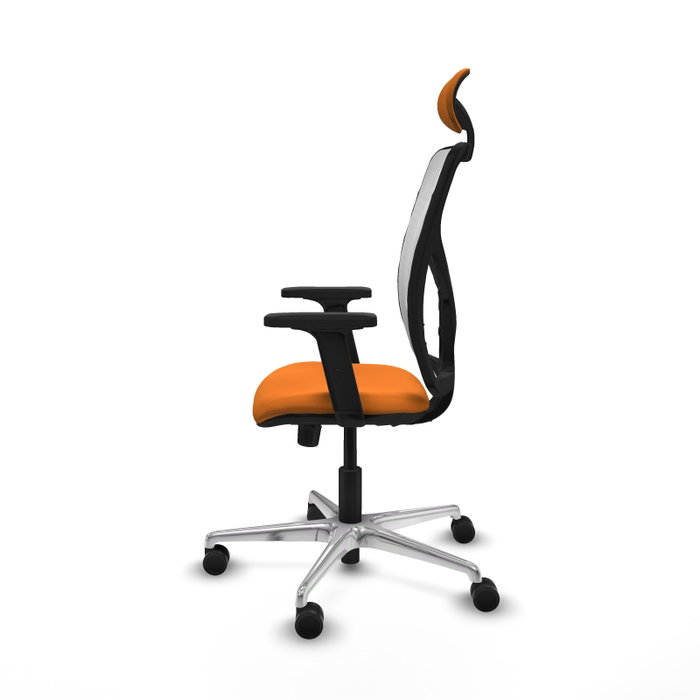 PIQUERAS Y CRESPO Silla de oficina Motilla Naranja y Blanco