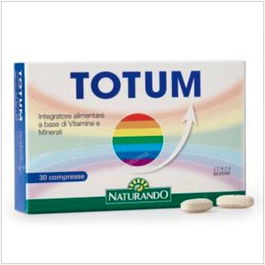 NATURANDO Totum 30 Comp. Multivitamínico con 12 Vitaminas y 11 Minerales para Complementar la Dieta Diaria