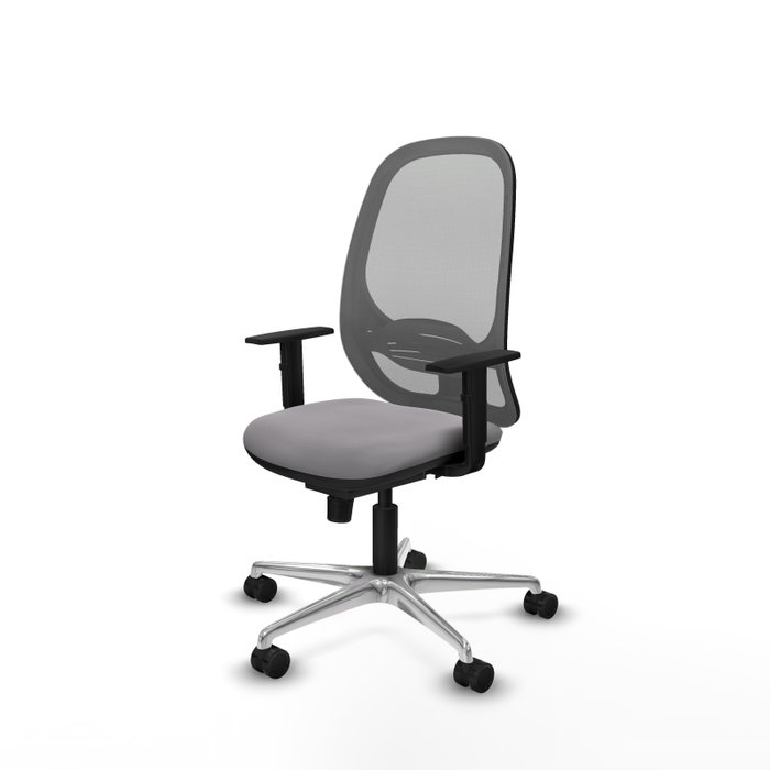 PIQUERAS Y CRESPO Silla de oficina Cilanco Gris con mecanismo Sincro