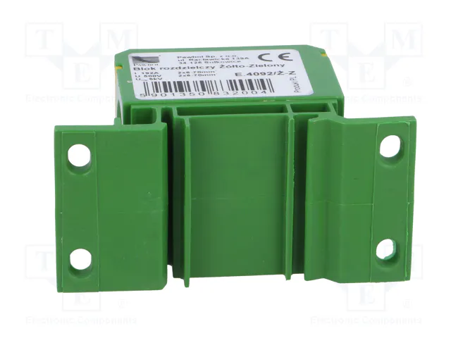 PAWBOL Bloque de distribución 160A 600V Amarillo-Verde PAWBOL Bloque de distribución 160A 600V Amarillo-Verde