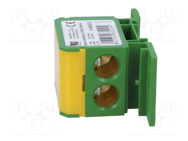 PAWBOL Bloque de distribución 160A 600V Amarillo-Verde PAWBOL Bloque de distribución 160A 600V Amarillo-Verde