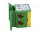 PAWBOL Bloque de distribución 160A 600V Amarillo-Verde