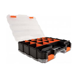 DeLOCK Caja de clasificación con 34 compartimentos 320 x 270 x 80 mm naranja/negro