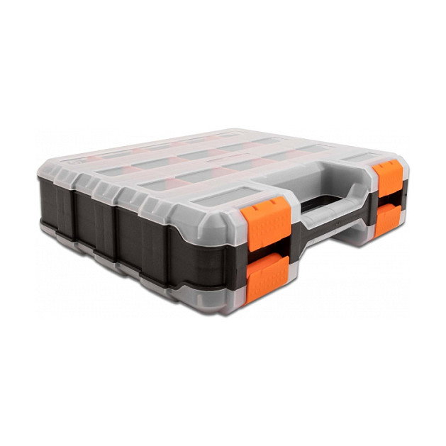 DeLOCK Caja de clasificación con 34 compartimentos 320 x 270 x 80 mm naranja/negro