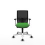 PIQUERAS Y CRESPO Silla de oficina Yunquera con mecanismo Sincro/Traslack, Verde y Negro