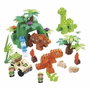 Ecoiffier Juguete de construcción Dinoland - Abrick con dinosaurios y vehículo todo terreno